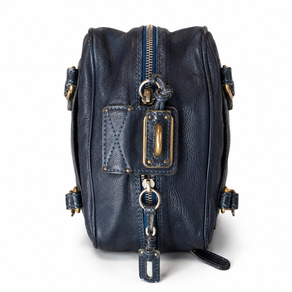 CHLOE Paddington Navy Blue Leather Tote Hand Bag CHLOE Padlock - Picture 5 of 16